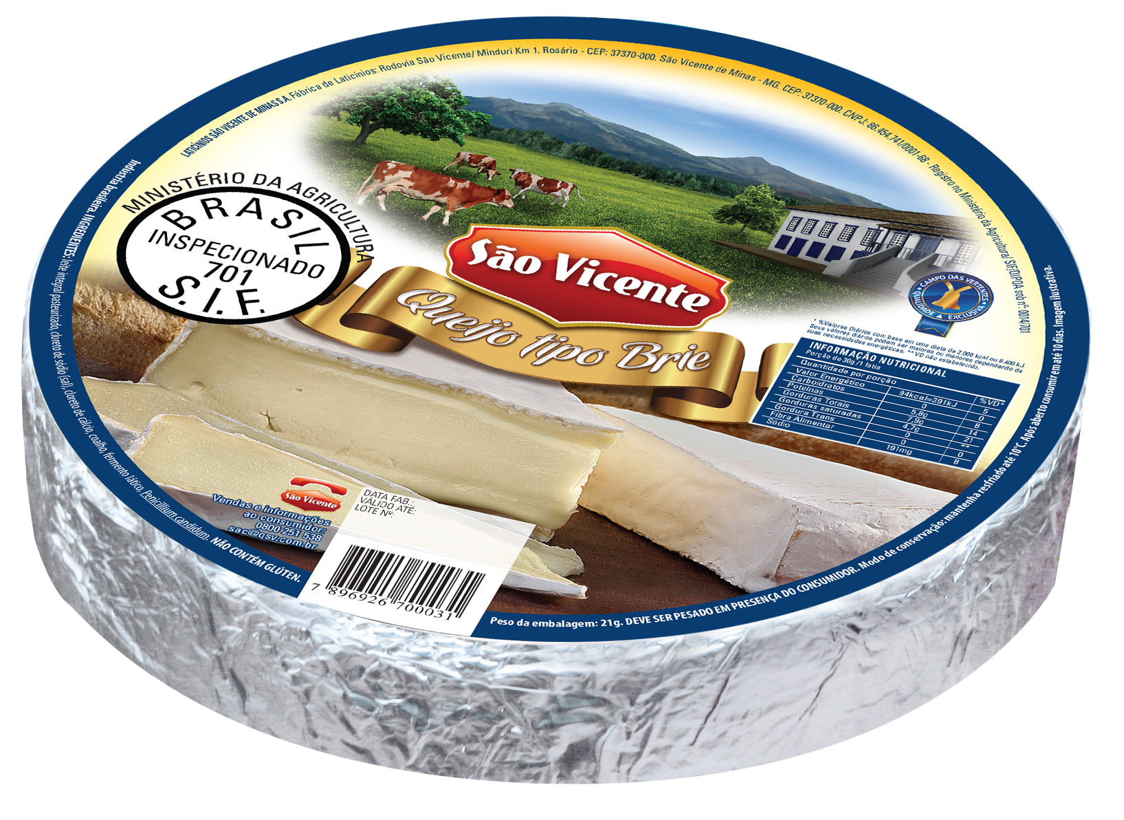 Queijo Tipo Brie Forma 